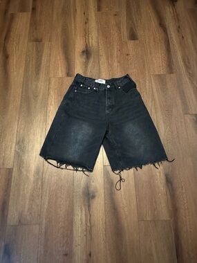 Black baggy jorts